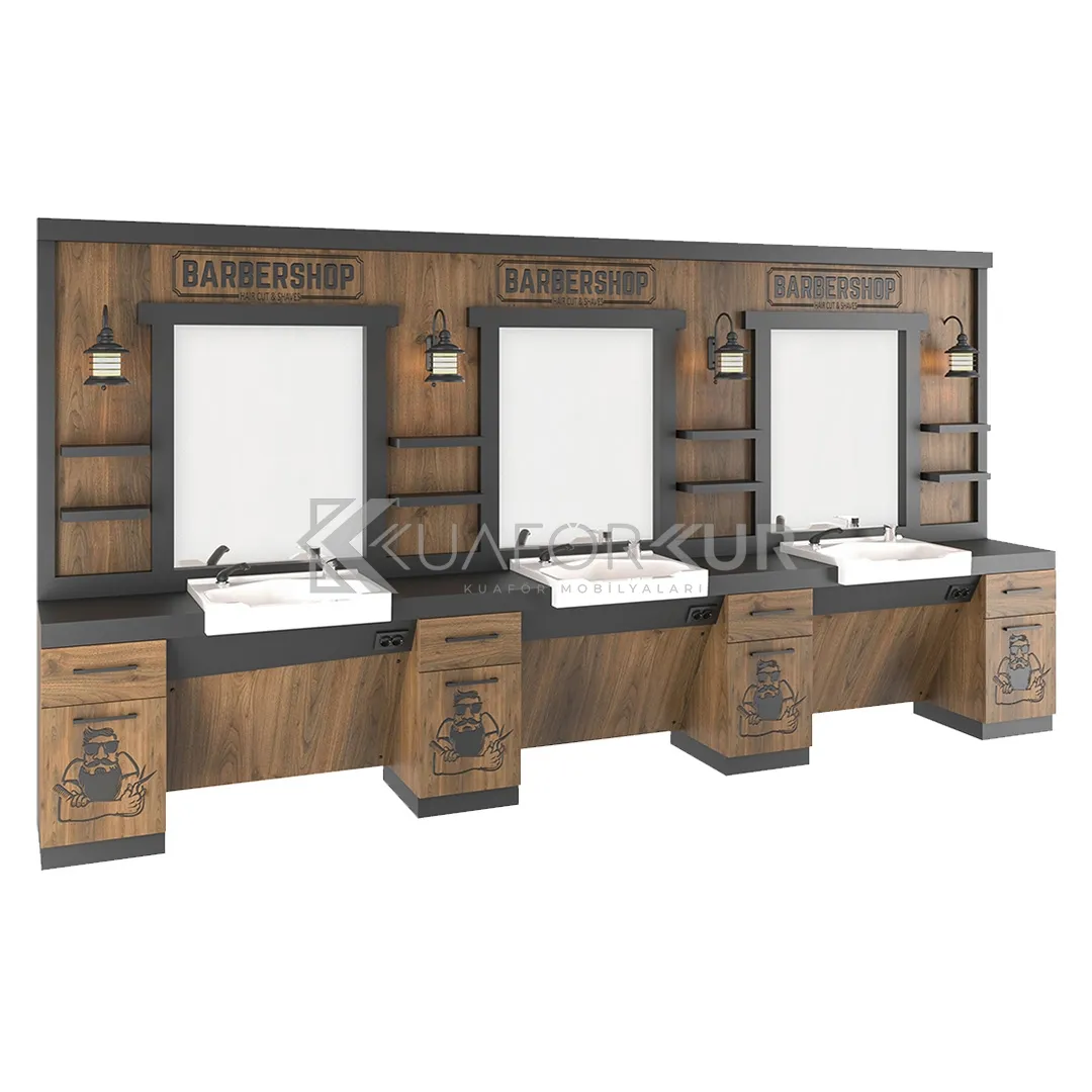 Üçlü Blok Berber Tezgahı (KFK 141)