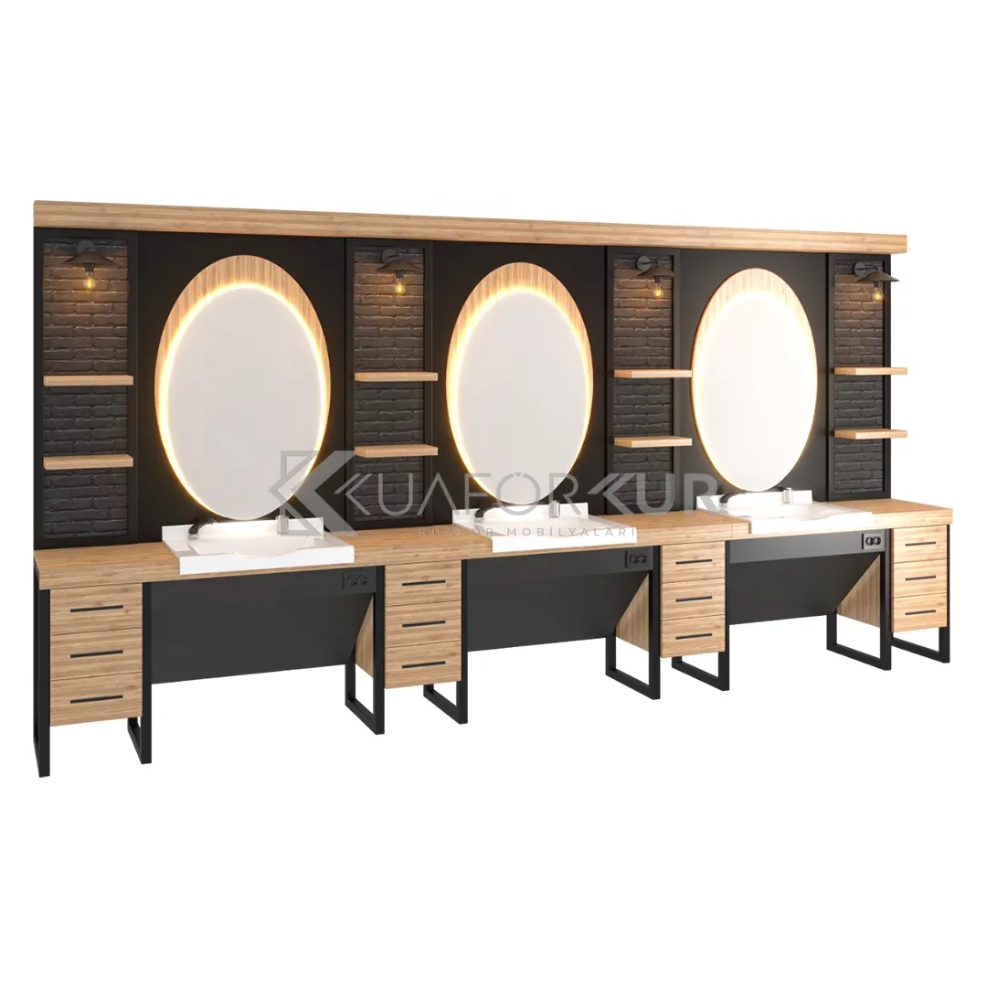 Üçlü Blok Berber Tezgahı (KFK 144)